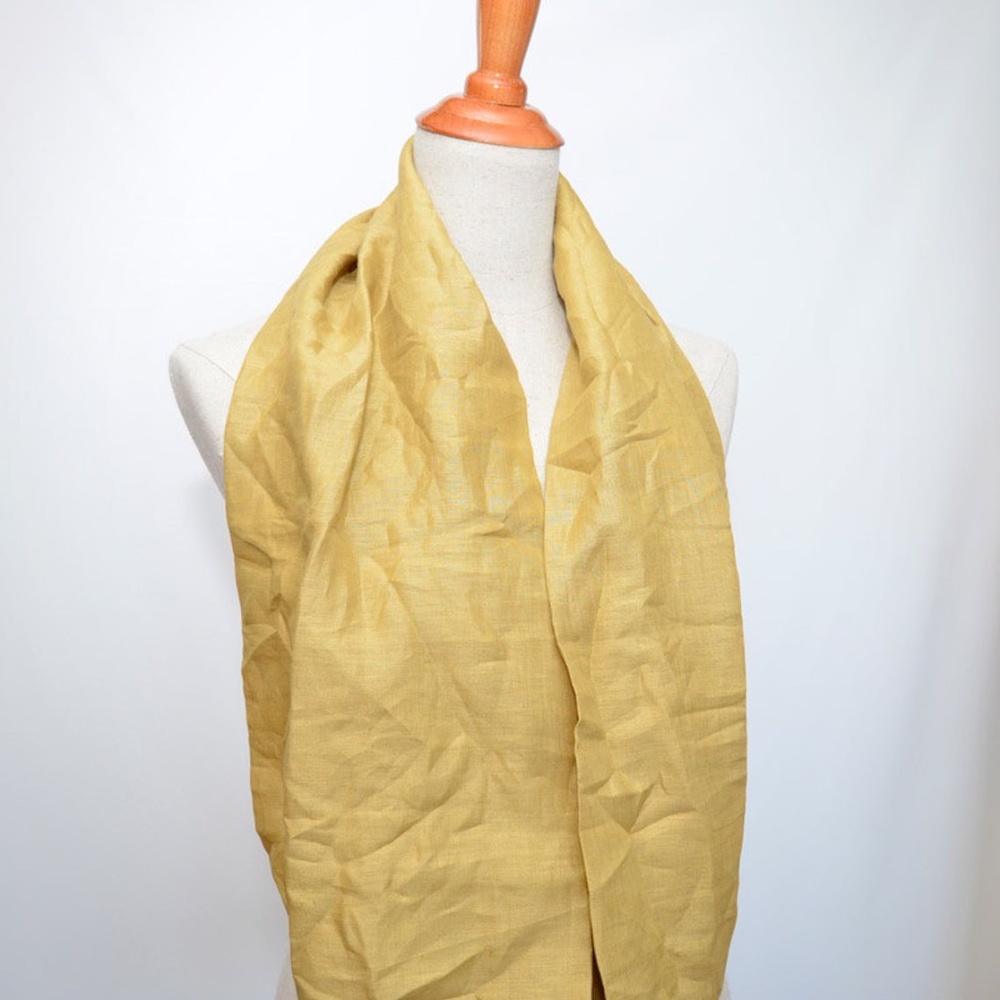 Yellow/Gold/Mustard Linen Scarf